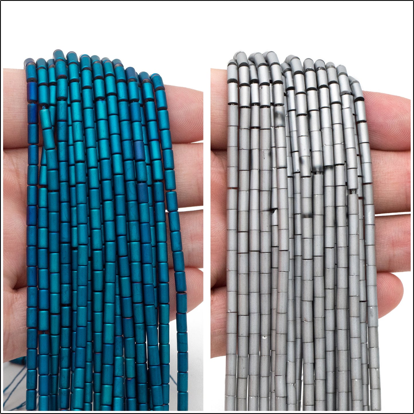 70pcs Frosted Tube Glass beads 5x3mm, Stick Crystal Beads, Multi Colors to Choose (TS-136)