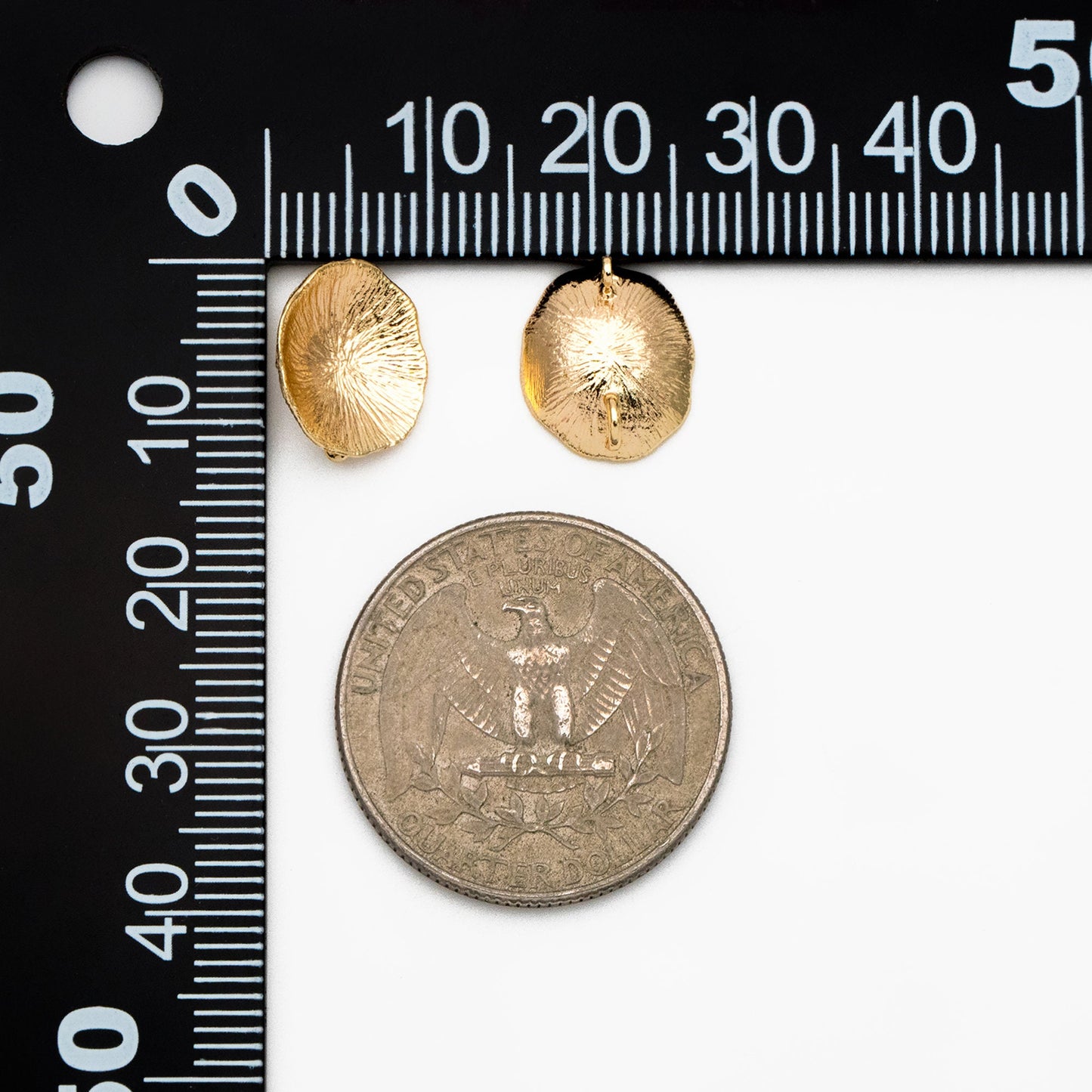 10pcs Gold Lotus Leaf Connectors, 18K Gold plated Brass, Lotus Leaf Charm Connectors (GB-3076-B)