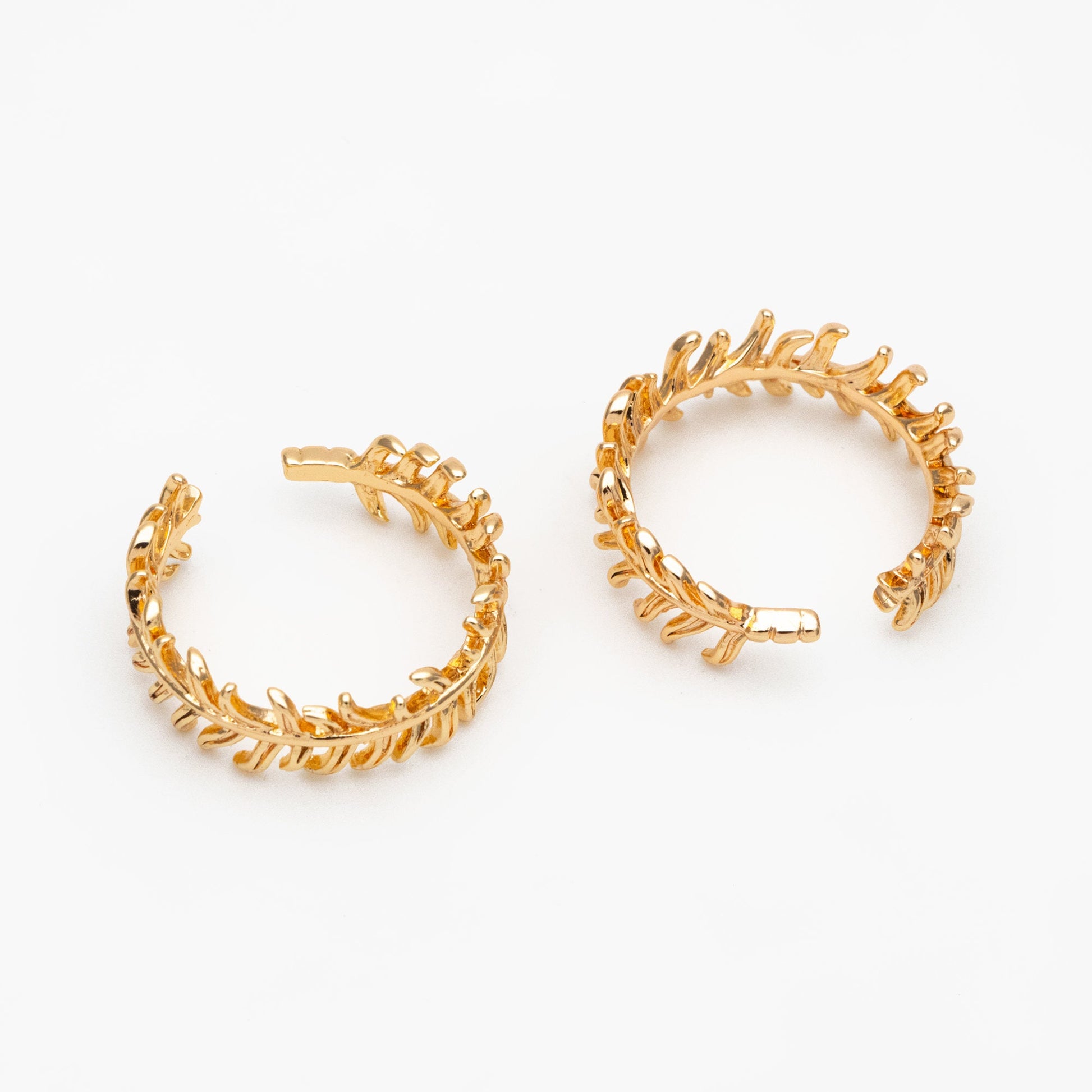 4pcs Gold Feather Finger Ring, Everyday Ring, Modern Style Ring, Fashion Rings, Dainty Rings (#GB-3925)