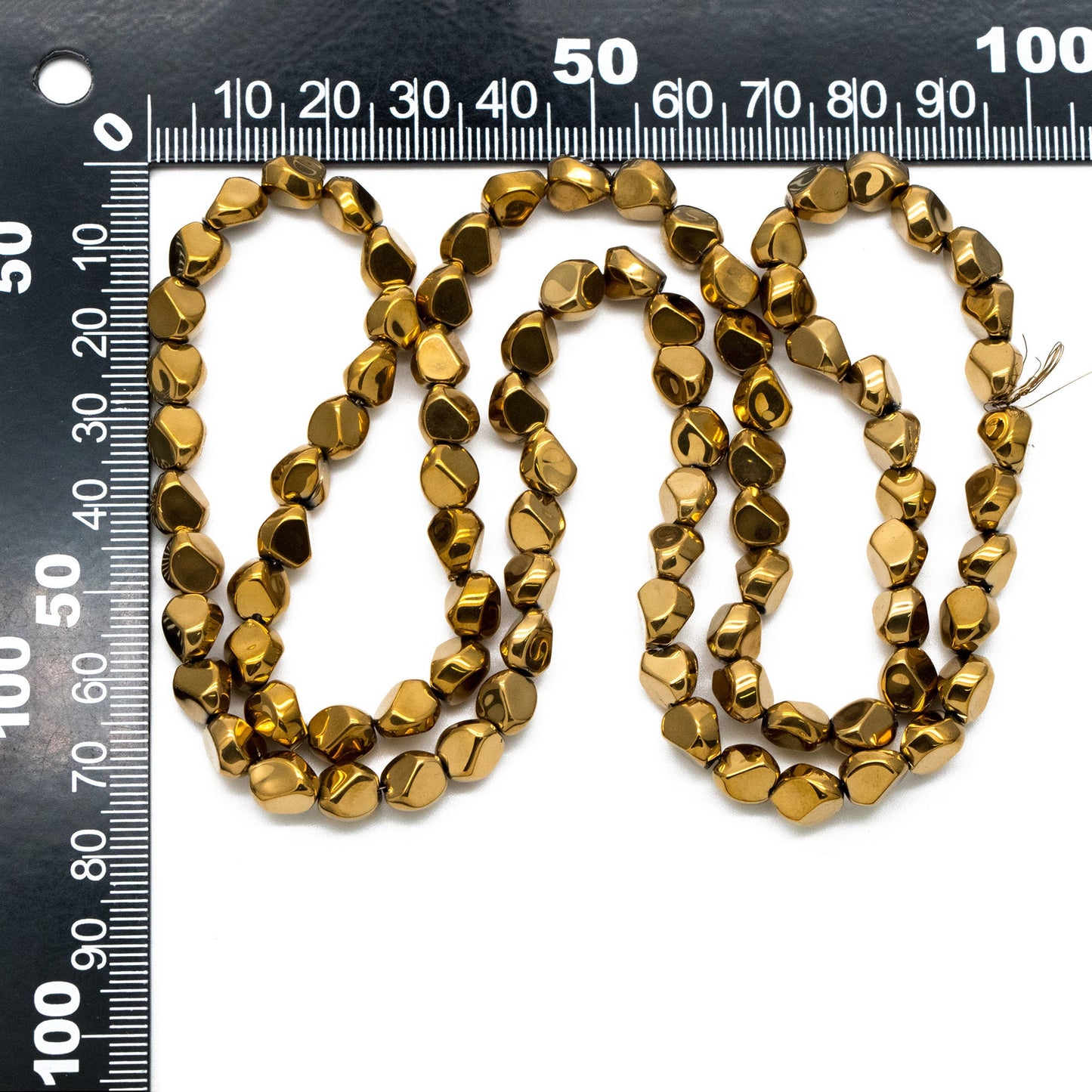 85pcs Faceted Glass Unique Beads, Stone Shaped Crystal beads 7mm, Multi Color (TS-129)