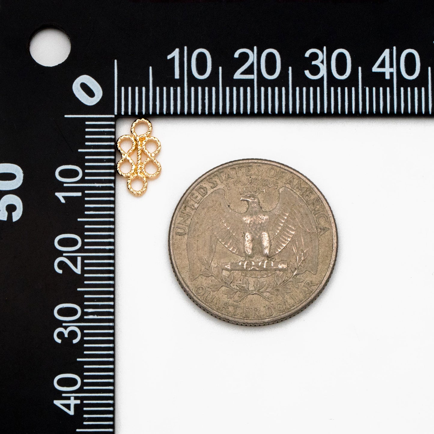 10pcs Gold Filigree Charm 11x6.5mm, Jewelry Making, Diy Material, Jewelry Supplies (GB-114-A)