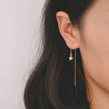 20pcs Gold /Silver Star Charms 10x7mm, Real Gold/ Rhodium plated Brass, Lead Nickel Free (GB-194)