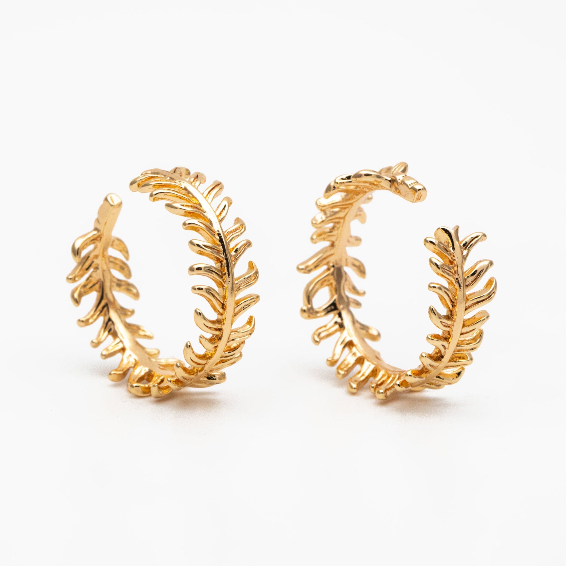 4pcs Gold Feather Finger Ring, Everyday Ring, Modern Style Ring, Fashion Rings, Dainty Rings (#GB-3925)