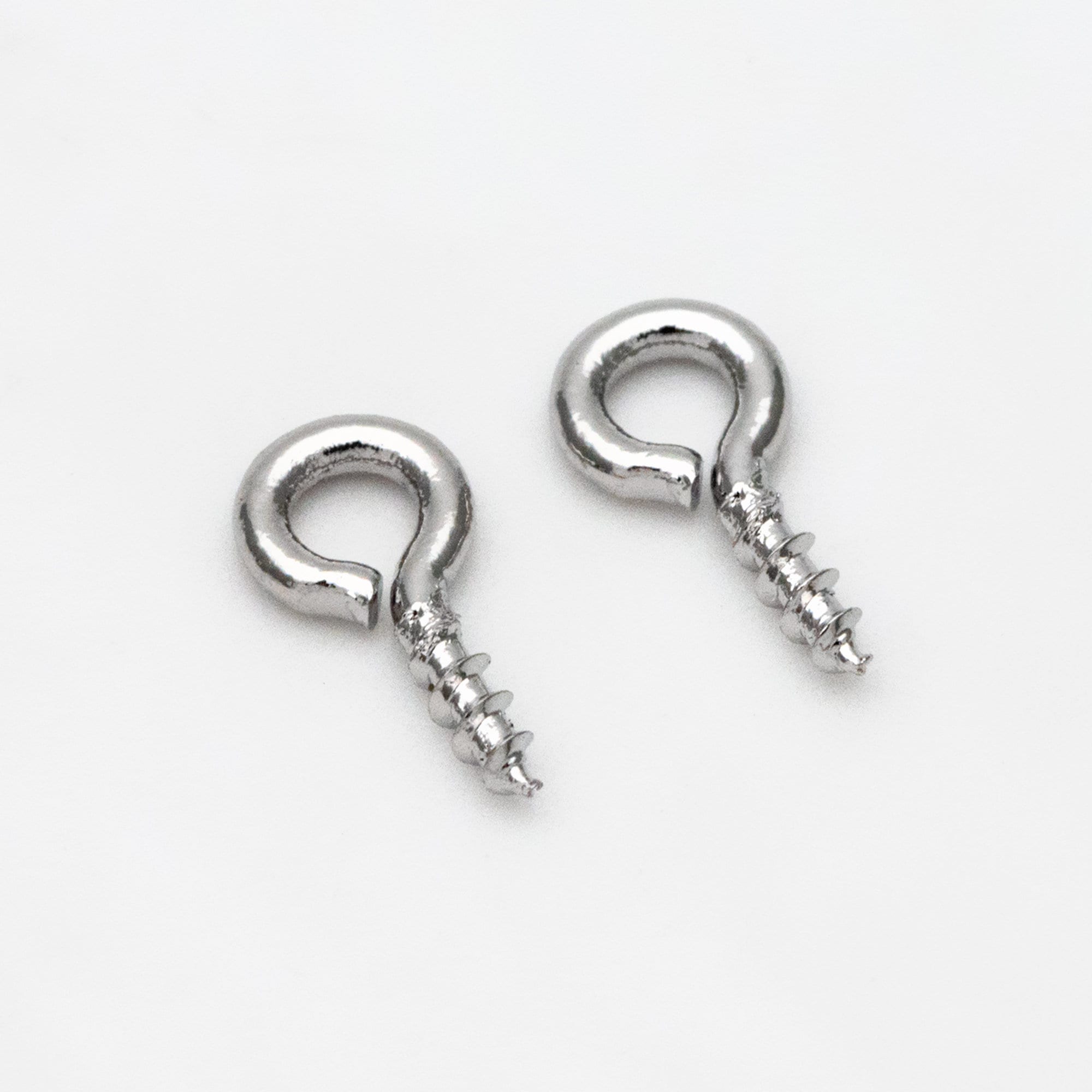 20pcs Gold/ Silver Screw Eye Bails, Eyelet Screws, Eye Pin, Hooks Bails Findings (GB-2071)