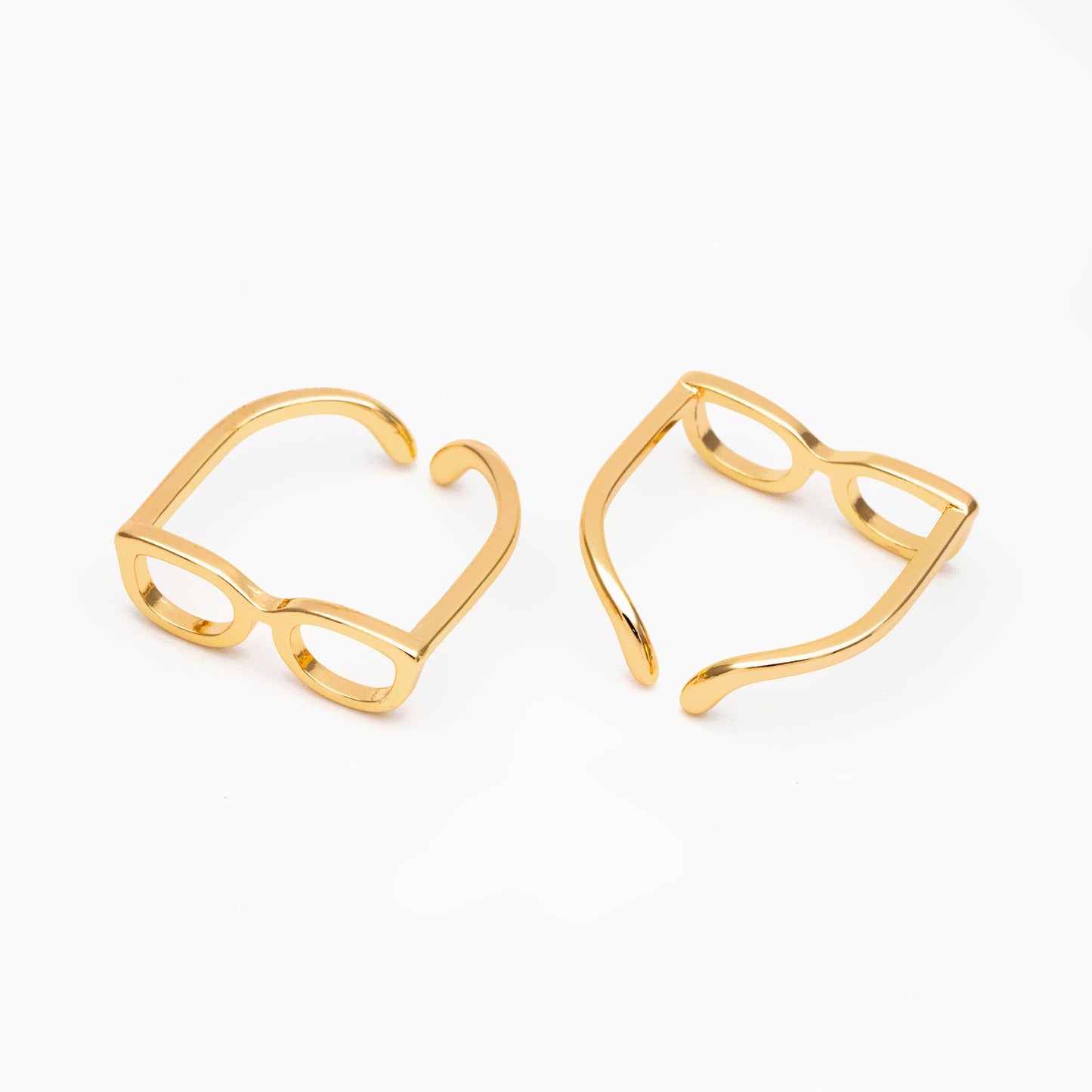 4pcs Gold Glasses Ring, Everyday Ring, Fashion Rings, Adjustable Ring, Minimalist Ring (#JZ-020-E)