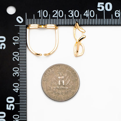 4pcs Gold Glasses Ring, Everyday Ring, Fashion Rings, Adjustable Ring, Minimalist Ring (#GB-4054)