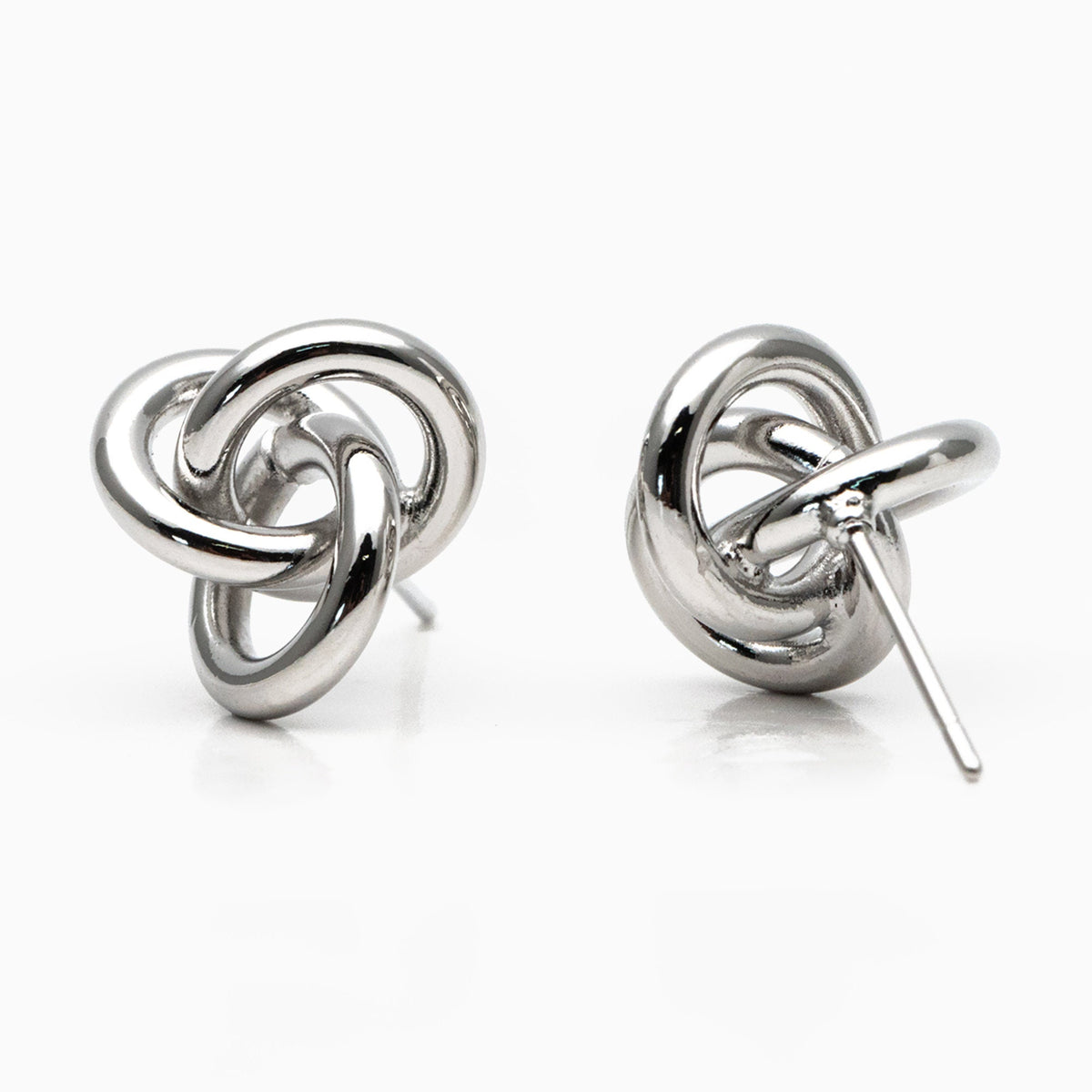 4pcs Gold/ Silver Knot Earrings, Minimalist Earrings, Flower Earrings (GB-2260-A)