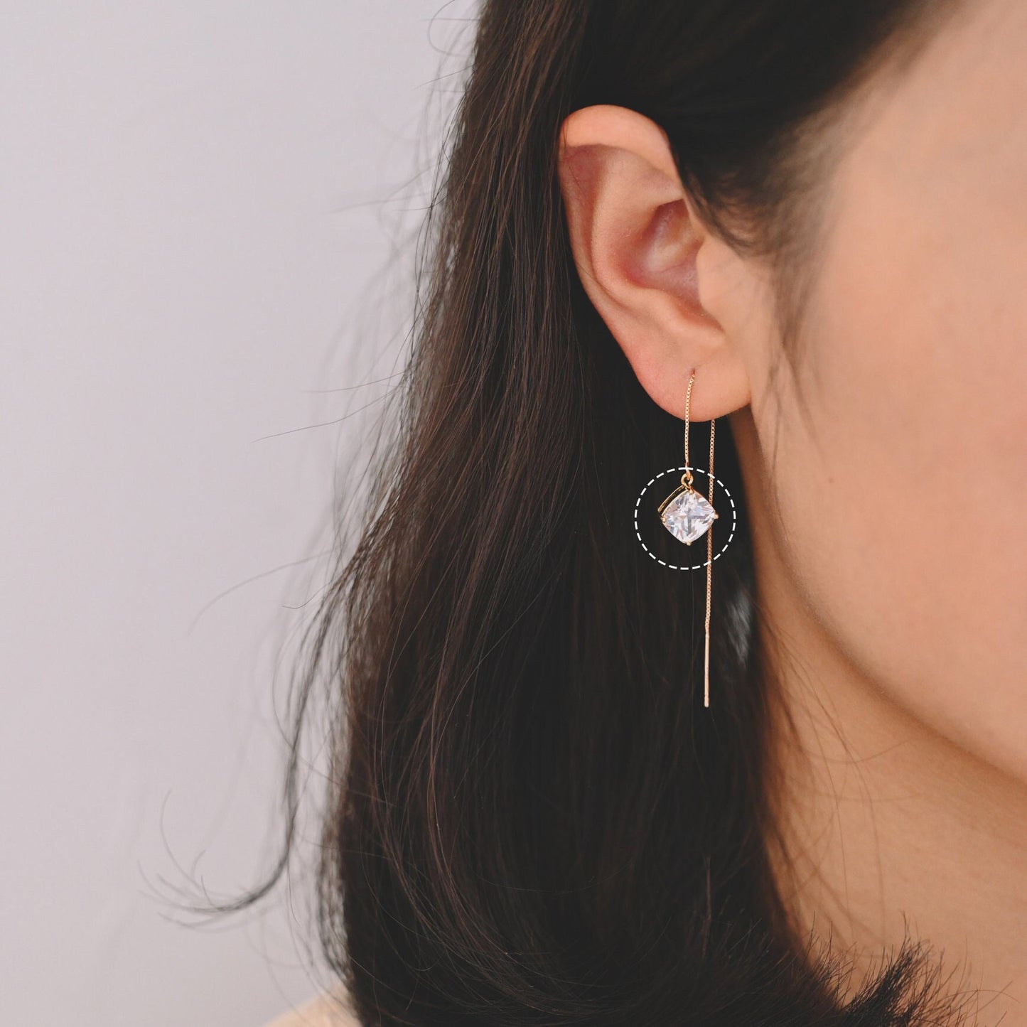 10pcs Clear CZ Square Charms 8x10mm/ 10x12mm, Gold Plated Brass Rhombus Pendants (GB-044)