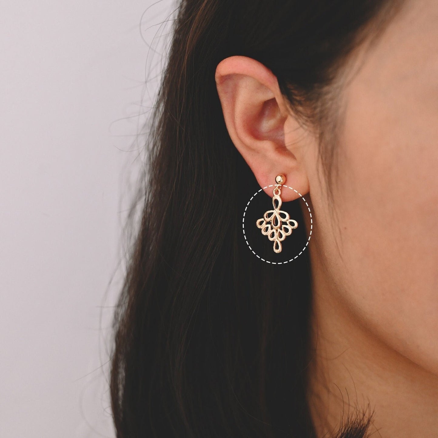 10pcs Gold plated Brass Charm Pendant Connectors 24mm, Lead Nickel Free (GB-061)