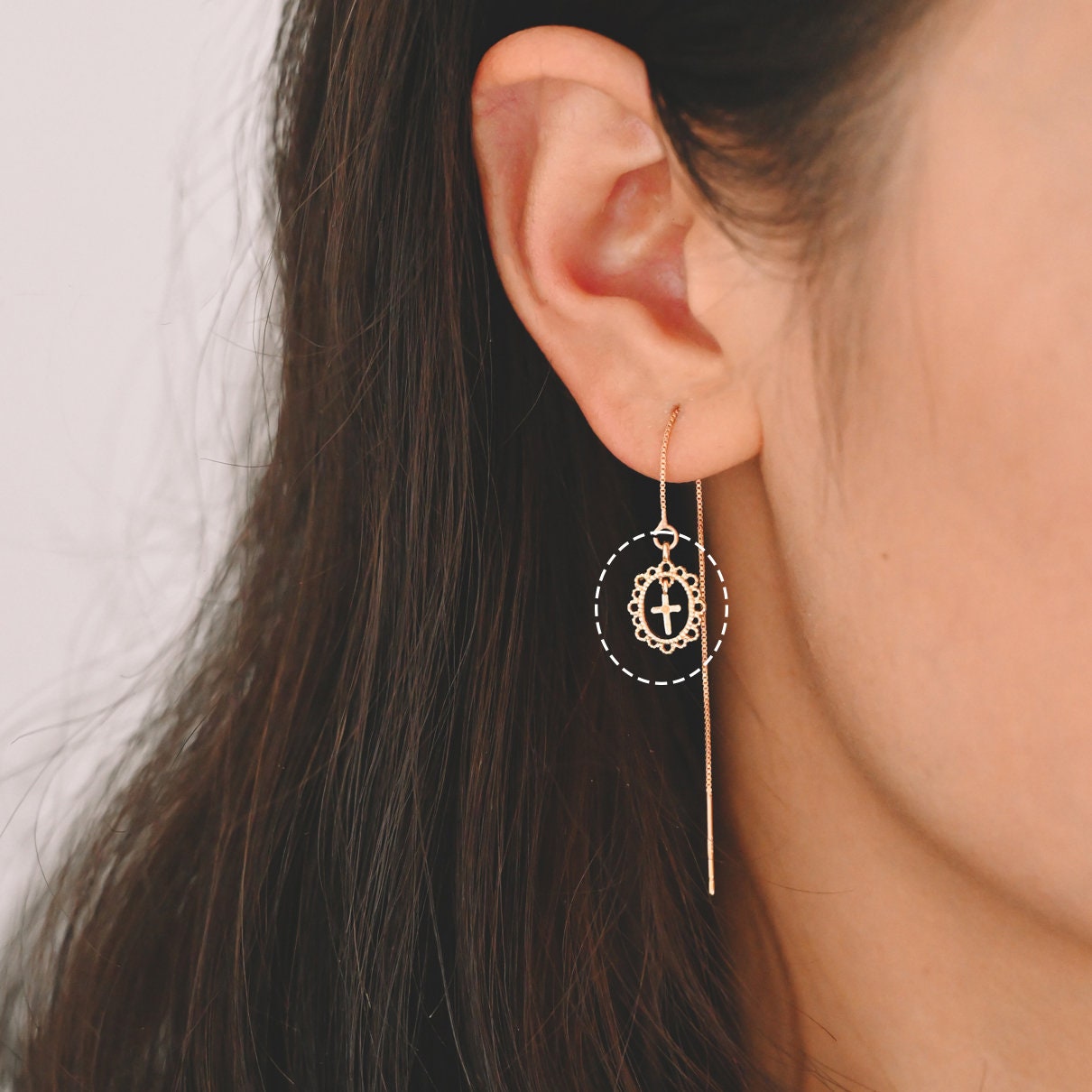 4pcs Gold plated Brass Cross Charm Pendants 14x10mm (GB-2731-N)