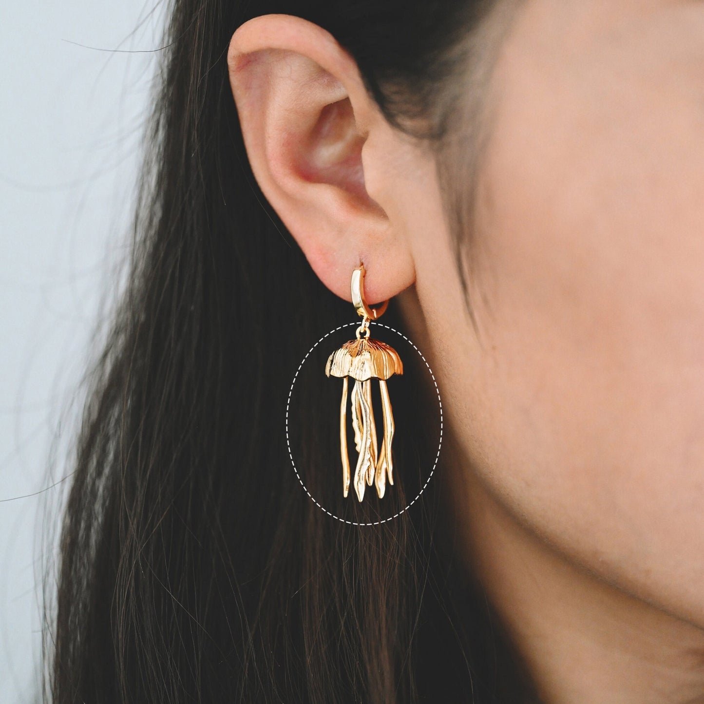 4pcs Gold/ Silver Jellyfish Pendants, 18K Gold/ Rhodium plated Brass Ocean Charms, DIY Supplies Wholesale (GB-4043)