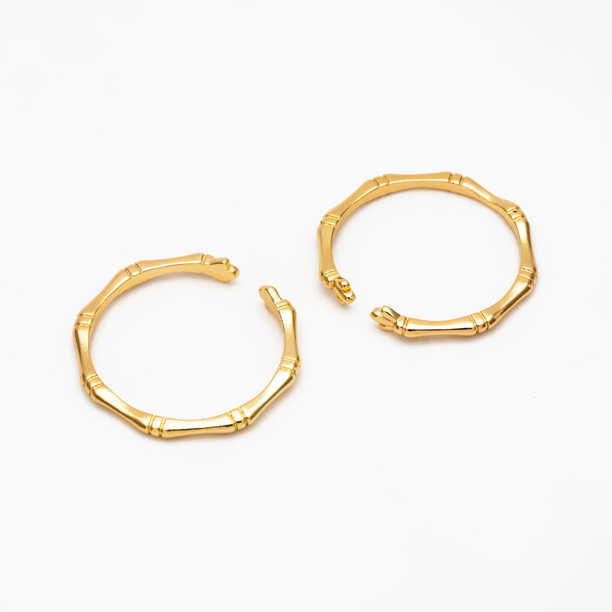 4pcs Gold Bamboo Ring, Finger Ring, Everyday Ring, Modern Style Ring, Fashion Rings, Dainty Rings (#GB-4051)