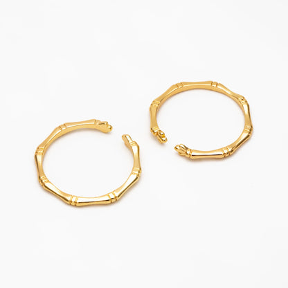 4pcs Gold Bamboo Ring, Finger Ring, Everyday Ring, Modern Style Ring, Fashion Rings, Dainty Rings (#GB-4051)