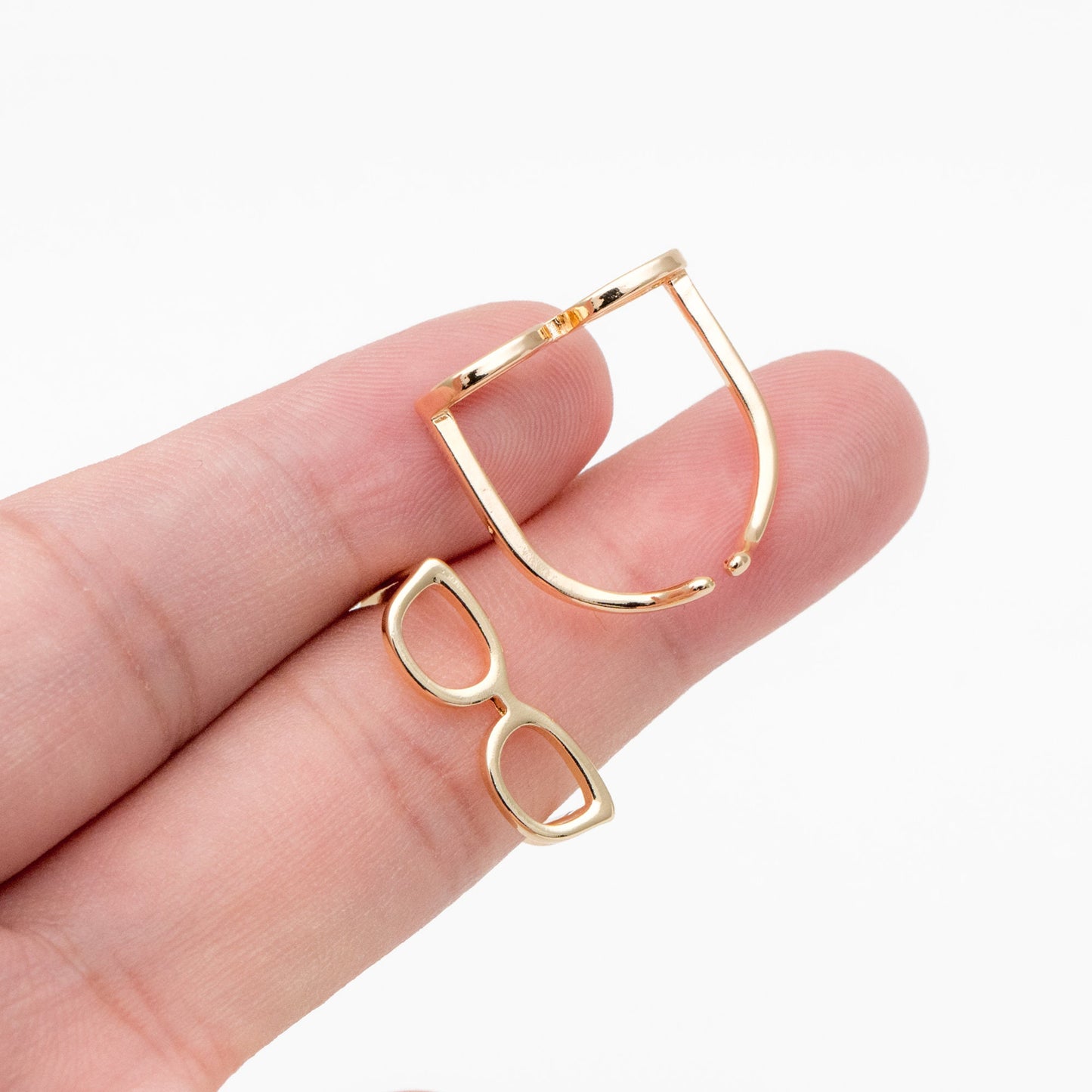 4pcs Gold Glasses Ring, Everyday Ring, Fashion Rings, Adjustable Ring, Minimalist Ring (#GB-4054)
