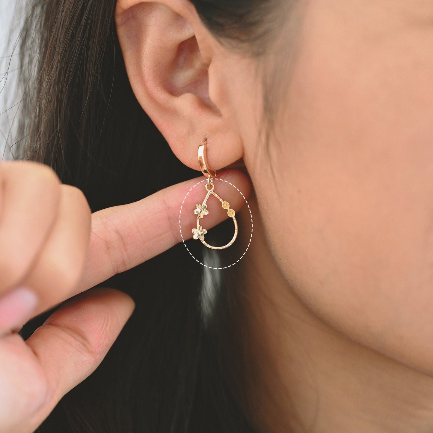 10pcs 18K Gold Flower Teardrop Charms 20x13mm (GB-3190)