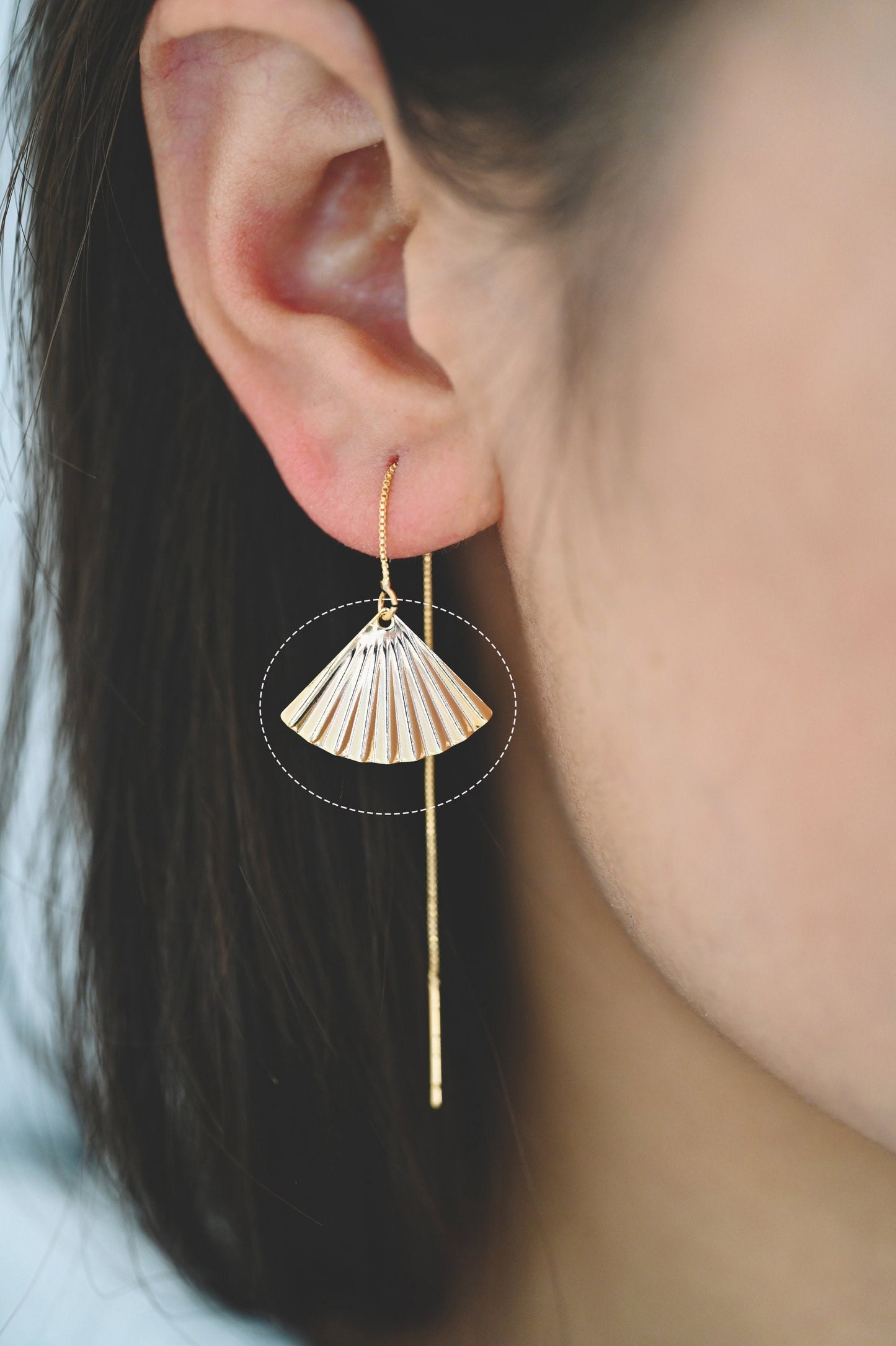 10pcs Gold Fan Charms, Earring Findings, Jewelry Making, Diy Material, Jewelry Supplies (GB-2195)