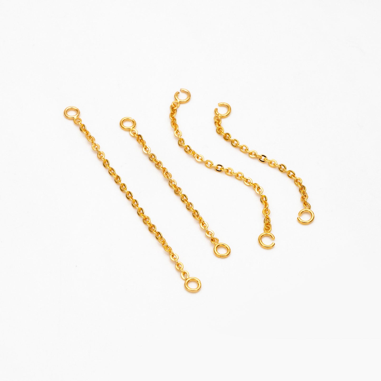 10pcs Dangle Gold Earring Chain Charm, Earring Chain Connector, Piercing Chain, Helix Chain, Cartilage Piercing Chain (GB-4102)