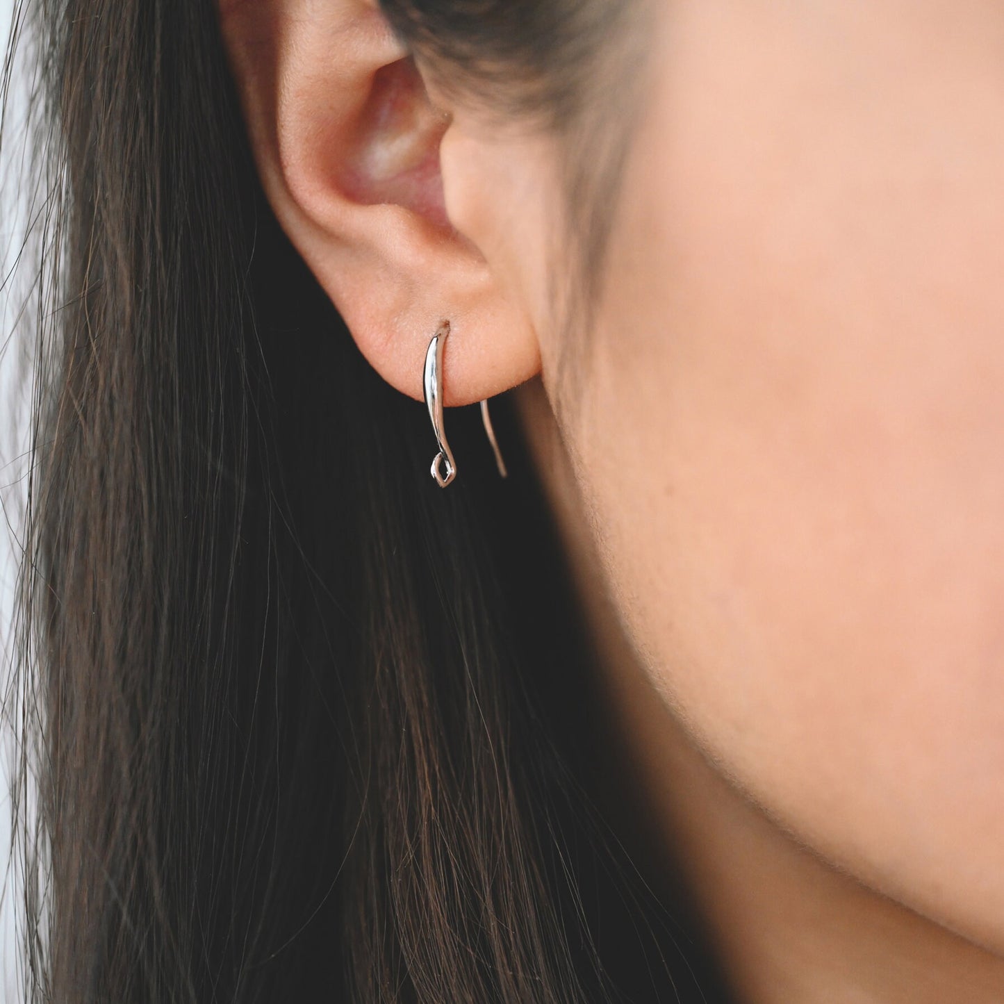 10pcs Gold/ Silver Ear Hooks, Ear Wires, French Hook Earrings, Simple Earrings, Earrings Findings (GB-3151)