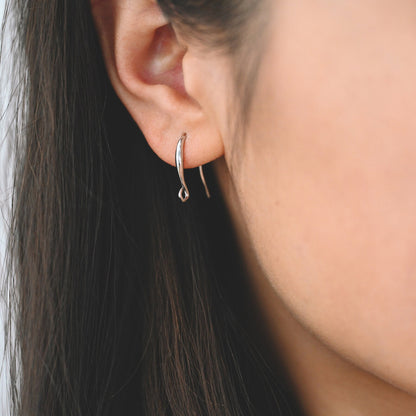 10pcs Gold/ Silver Ear Hooks, Ear Wires, French Hook Earrings, Simple Earrings, Earrings Findings (GB-3151)