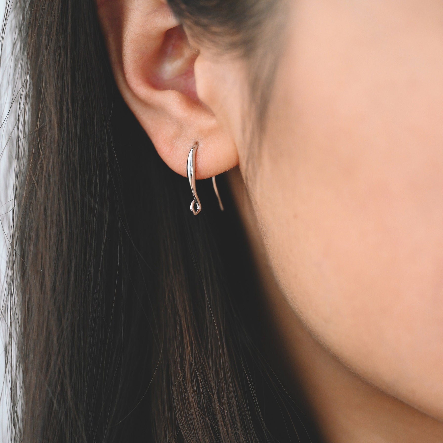 10pcs Gold/ Silver Ear Hooks, Ear Wires, French Hook Earrings, Simple Earrings, Earrings Findings (GB-3151)