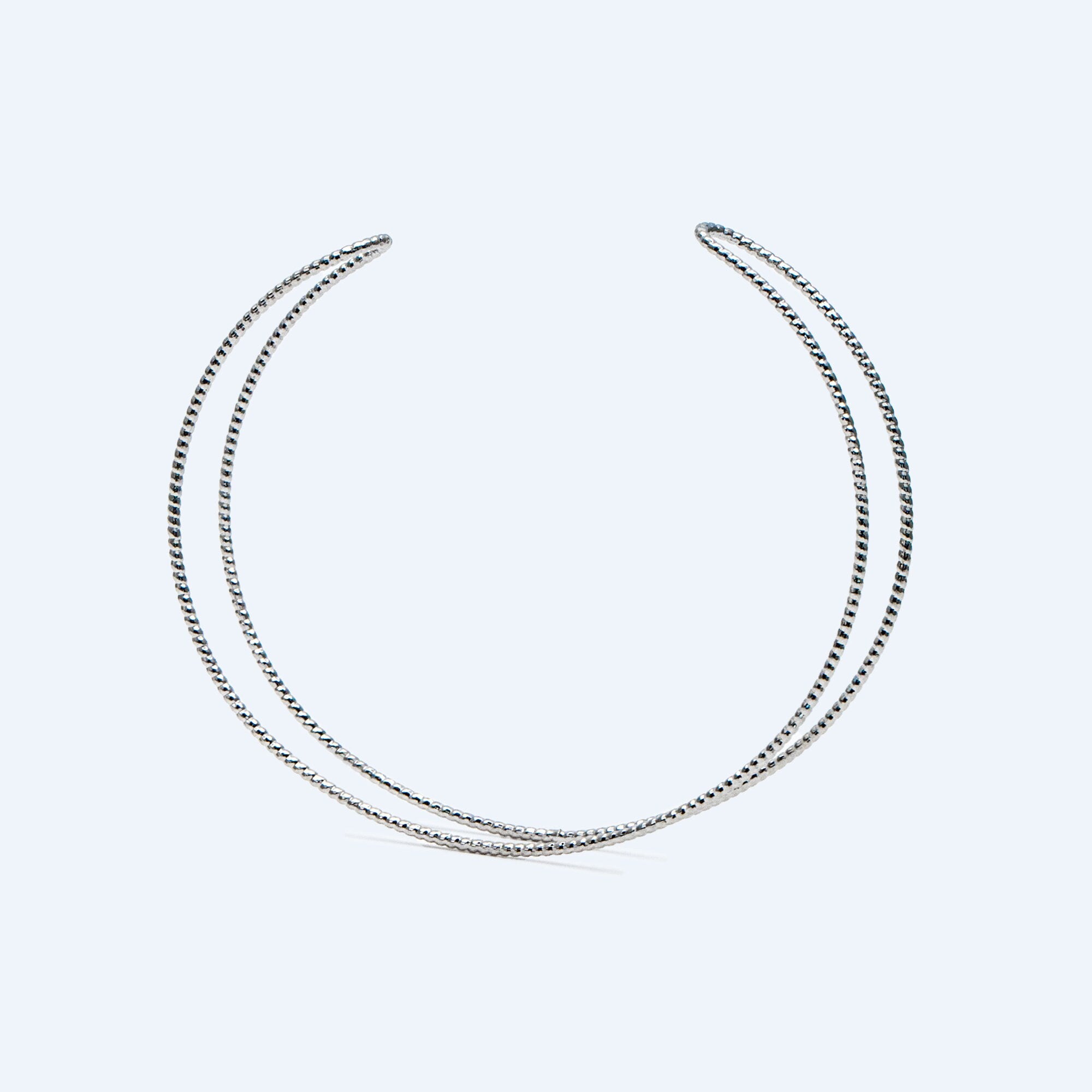 4pcs Gold/ Silver Two Bangle Bracelet Base, Brass Expandable Bangle Wire, Wire Wrapping Bracelet Supply Findings (#GB-1385)