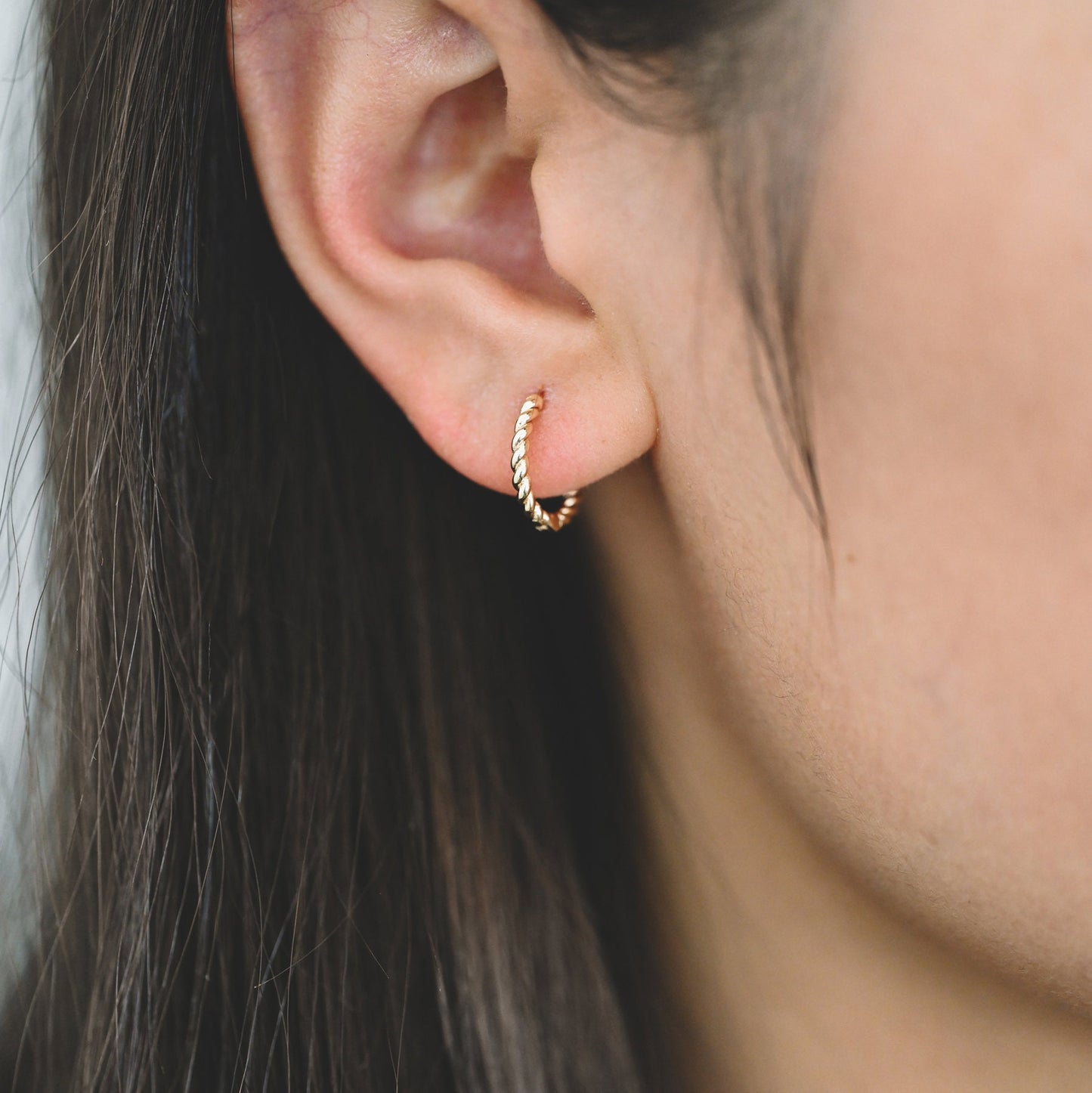 10pcs Gold/ Silver Minimalist Hoop Earrings 11/ 13/ 15mm, Gold Huggie Earrings, Huggie Hoops (GB-3457)