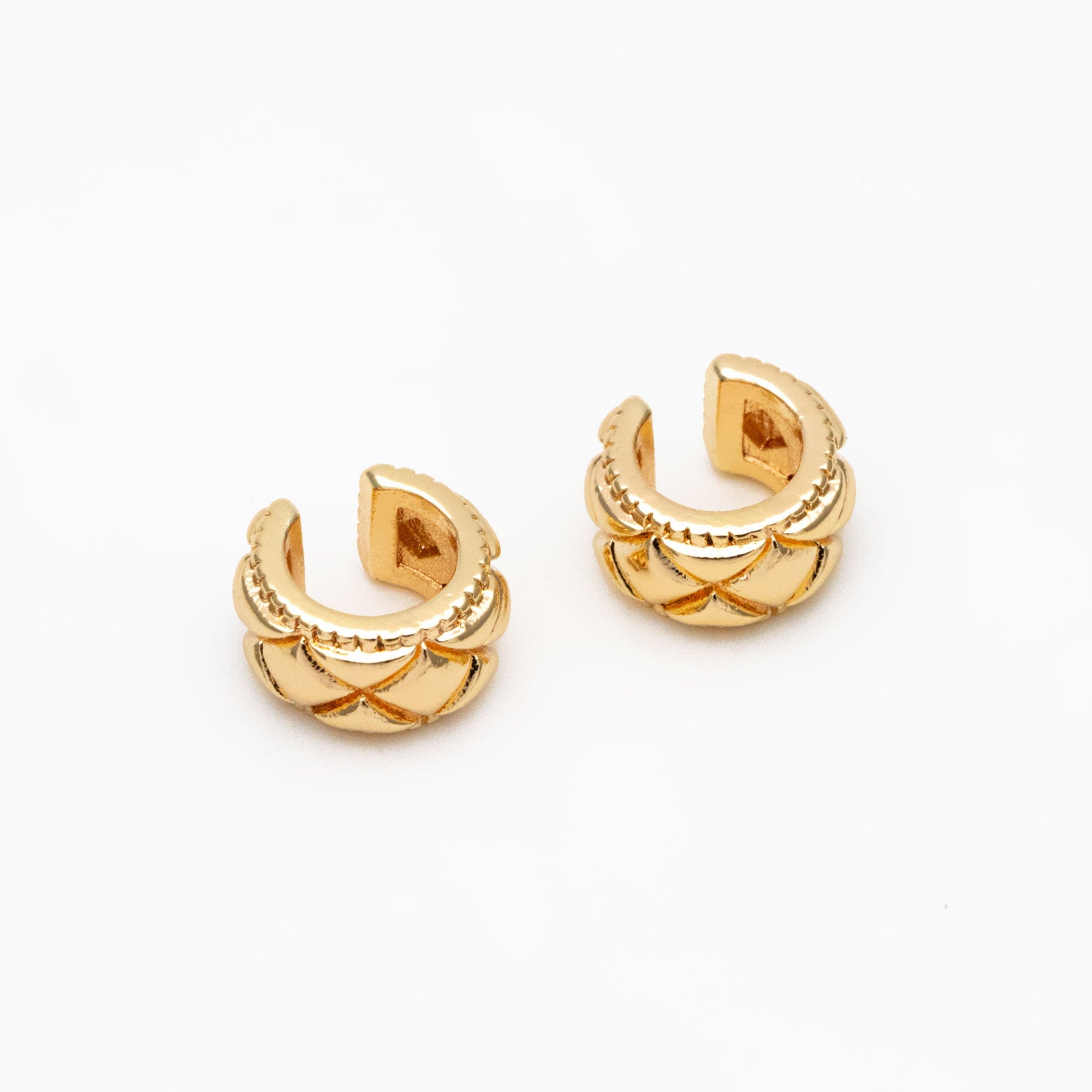 10pcs Gold Ear Cuff, Cartilage, Fake Piercing, Cartilage Ear Cuff, Ear Wrap, Earcuff (GB-4152)