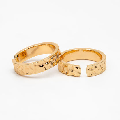 4pcs Gold/ Silver Hammered Finger Ring, Everyday Ring, Modern Style Ring, Fashion Rings, Dainty Rings (#JZ-055)