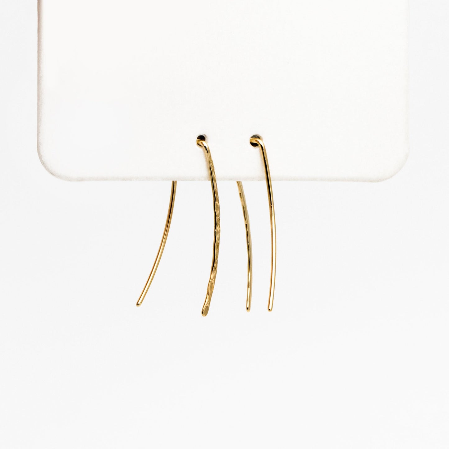 10pcs Gold Minimalist Ear Climber 25mm, 18K Gold plated Brass Ear Crawler (GB-4144)