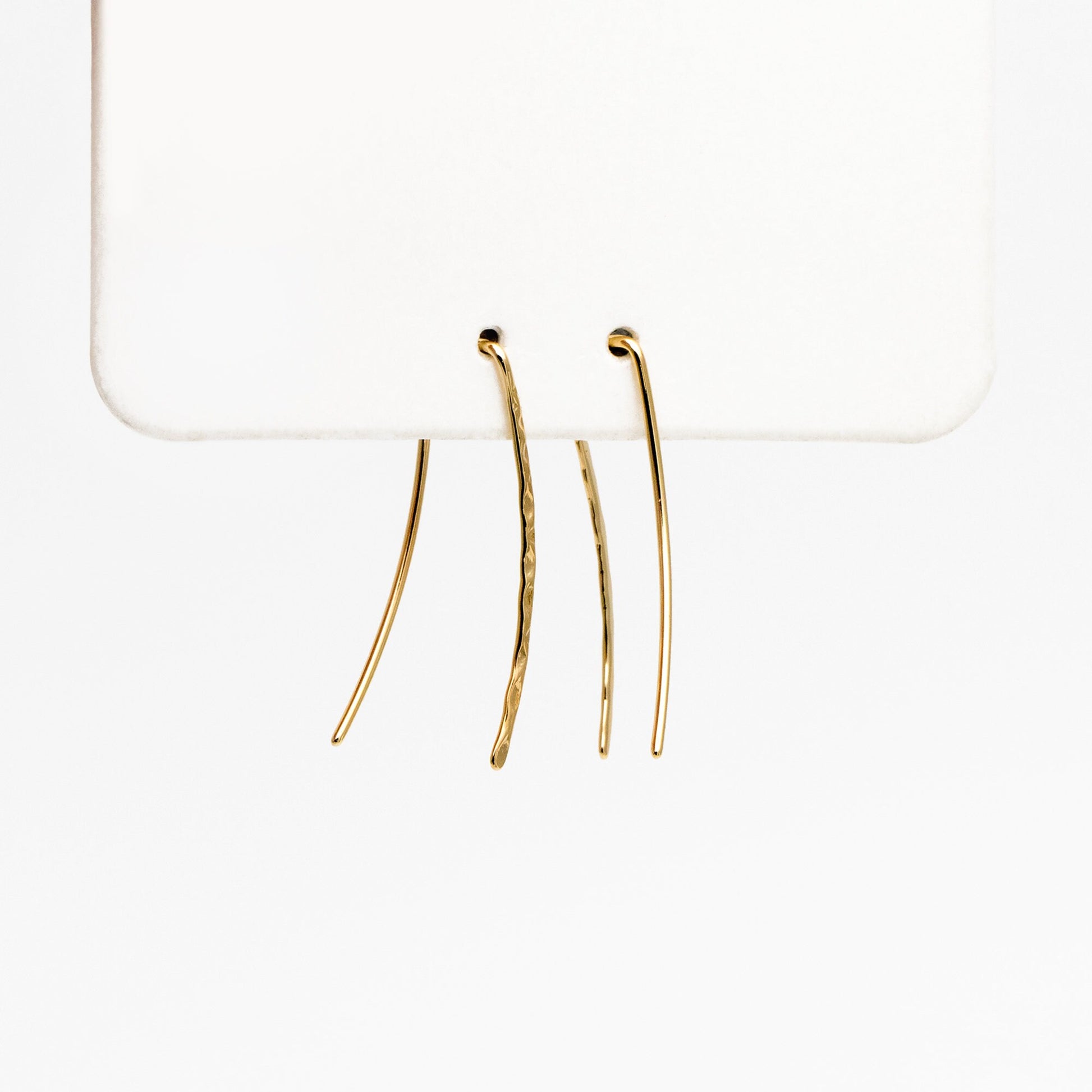 10pcs Gold Minimalist Ear Climber 25mm, 18K Gold plated Brass Ear Crawler (GB-4144)