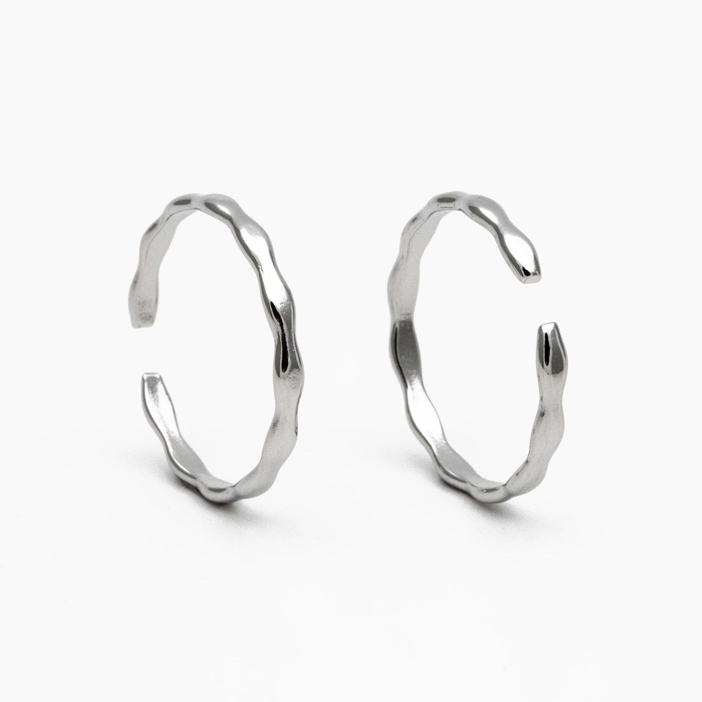 4pcs Gold/ Silver Wave Ring, Finger Ring, Everyday Ring, Modern Style Ring, Fashion Rings, Dainty Rings (#GB-4166)