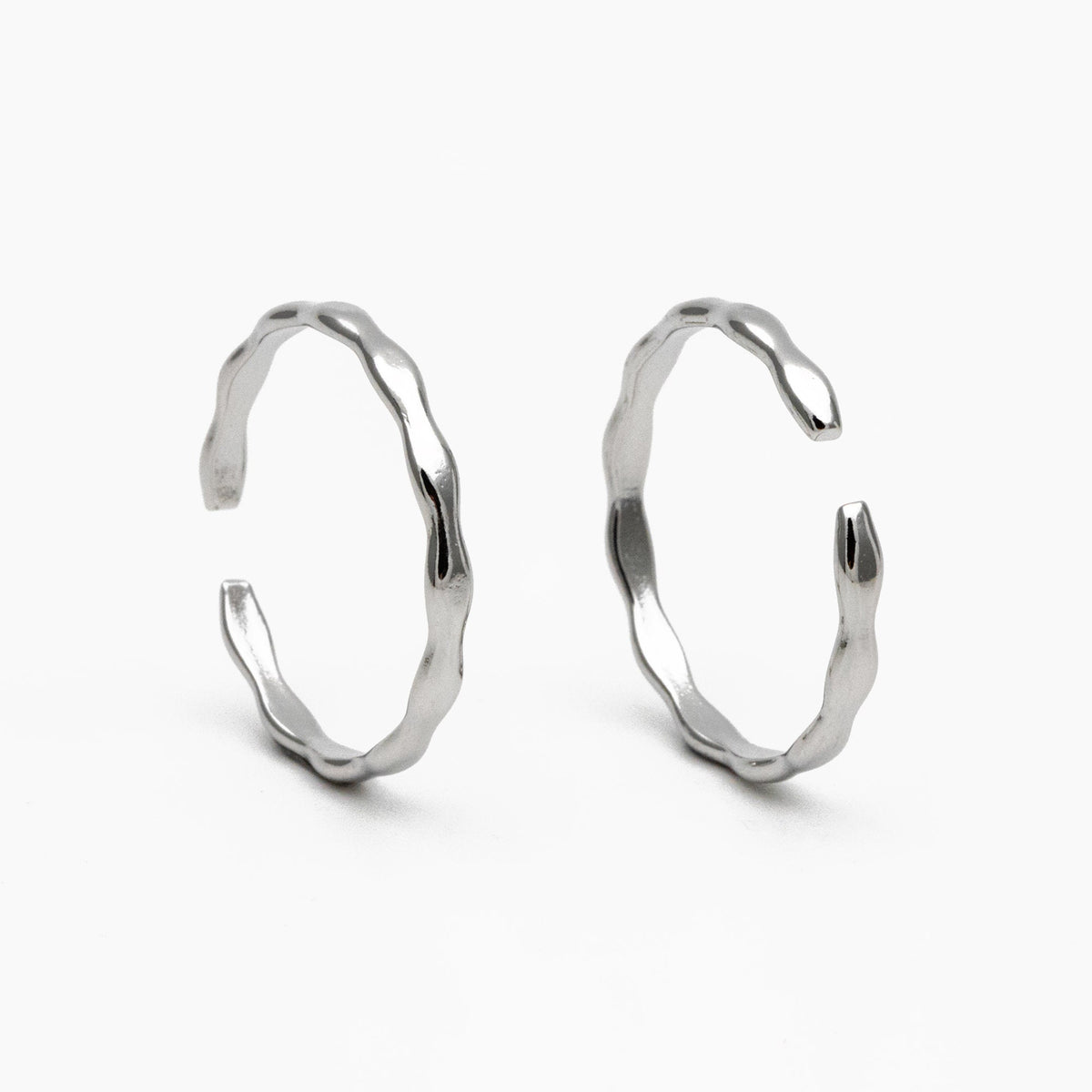 4pcs Gold/ Silver Wave Ring, Finger Ring, Everyday Ring, Modern Style Ring, Fashion Rings, Dainty Rings (#JZ-018-C)