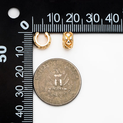 10pcs Gold Ear Cuff, Cartilage, Fake Piercing, Cartilage Ear Cuff, Ear Wrap, Earcuff (GB-4152)