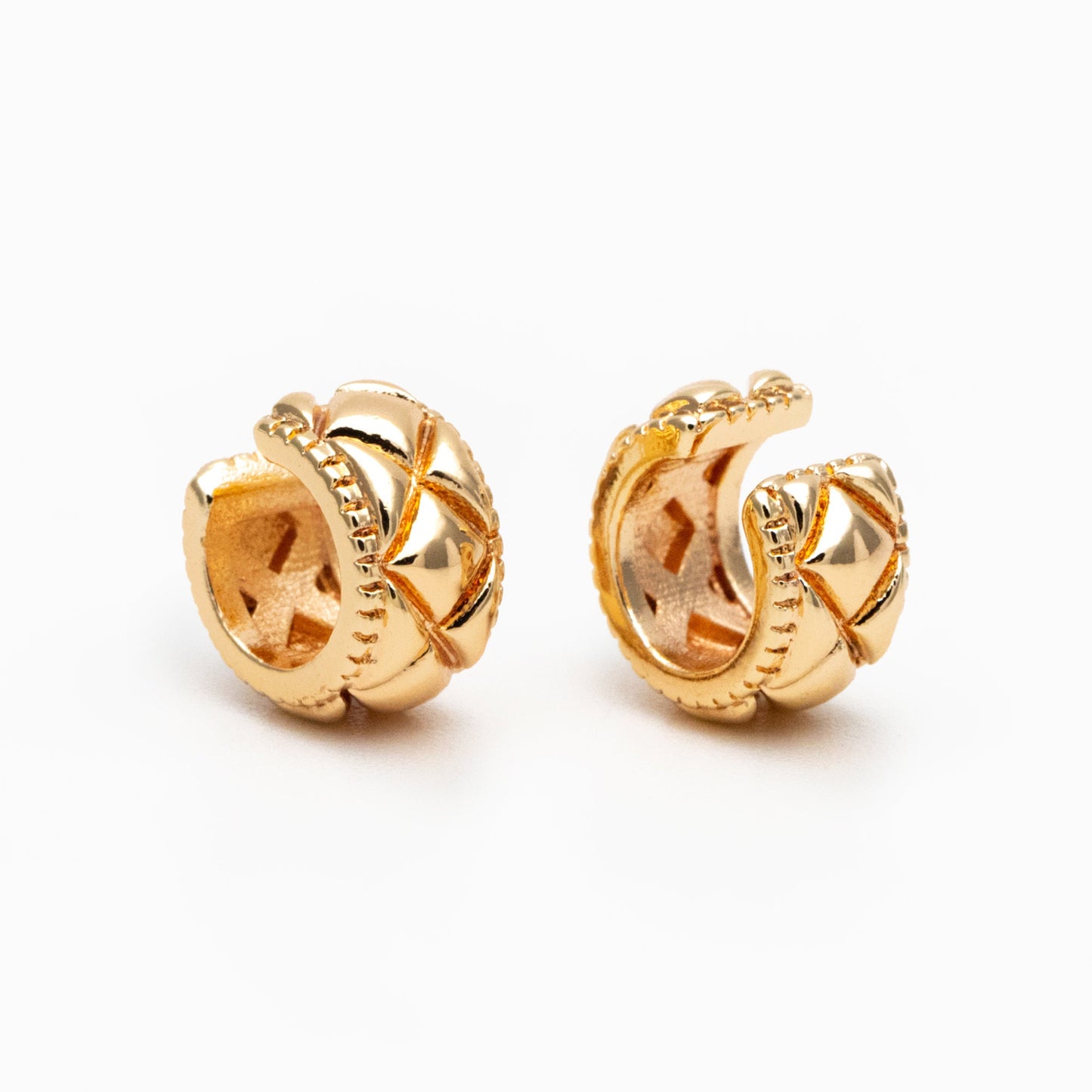 10pcs Gold Ear Cuff, Cartilage, Fake Piercing, Cartilage Ear Cuff, Ear Wrap, Earcuff (GB-4152)