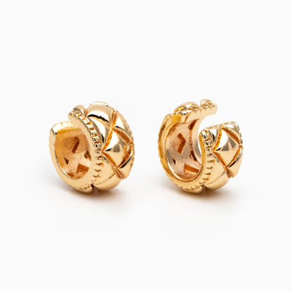 10pcs Gold Ear Cuff, Cartilage, Fake Piercing, Cartilage Ear Cuff, Ear Wrap, Earcuff (GB-4152)