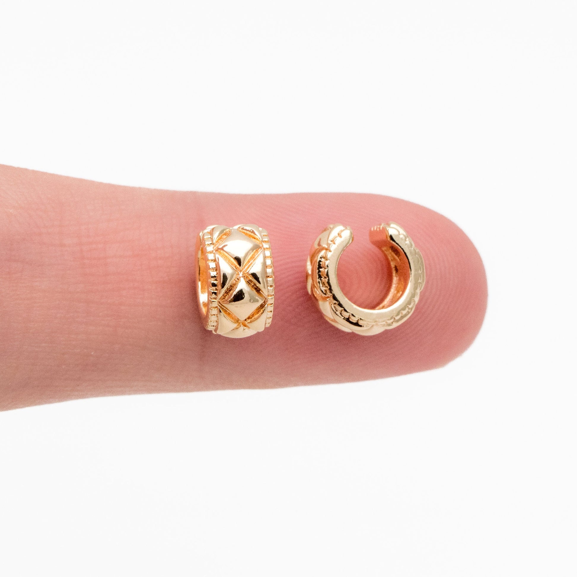 10pcs Gold Ear Cuff, Cartilage, Fake Piercing, Cartilage Ear Cuff, Ear Wrap, Earcuff (GB-4152)