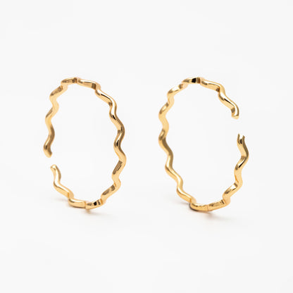 4pcs Gold/ Silver Wave Ring, Finger Ring, Everyday Ring, Modern Style Ring, Fashion Rings, Dainty Rings (#GB-4180)