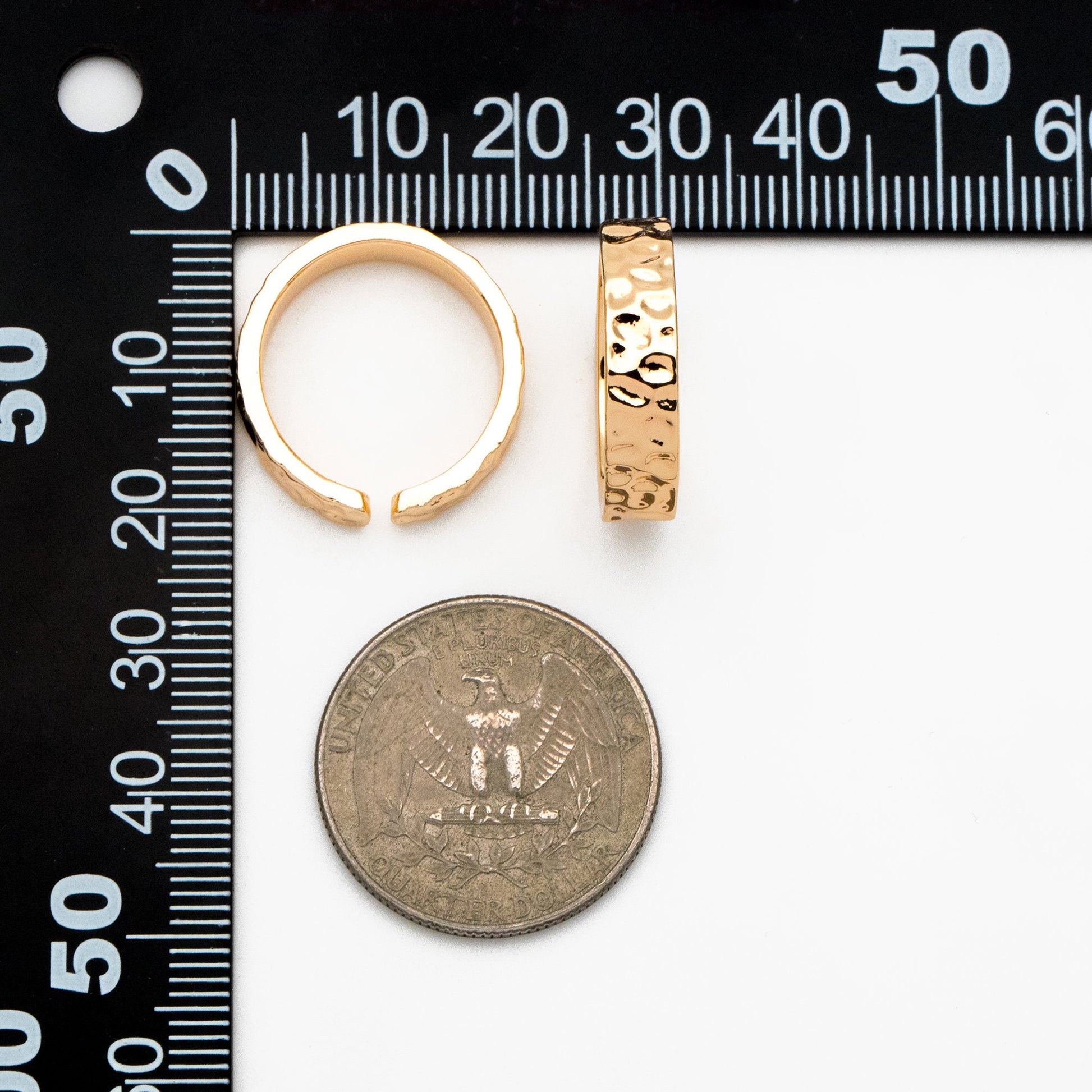 4pcs Gold/ Silver Hammered Finger Ring, Everyday Ring, Modern Style Ring, Fashion Rings, Dainty Rings (#GB-4164)