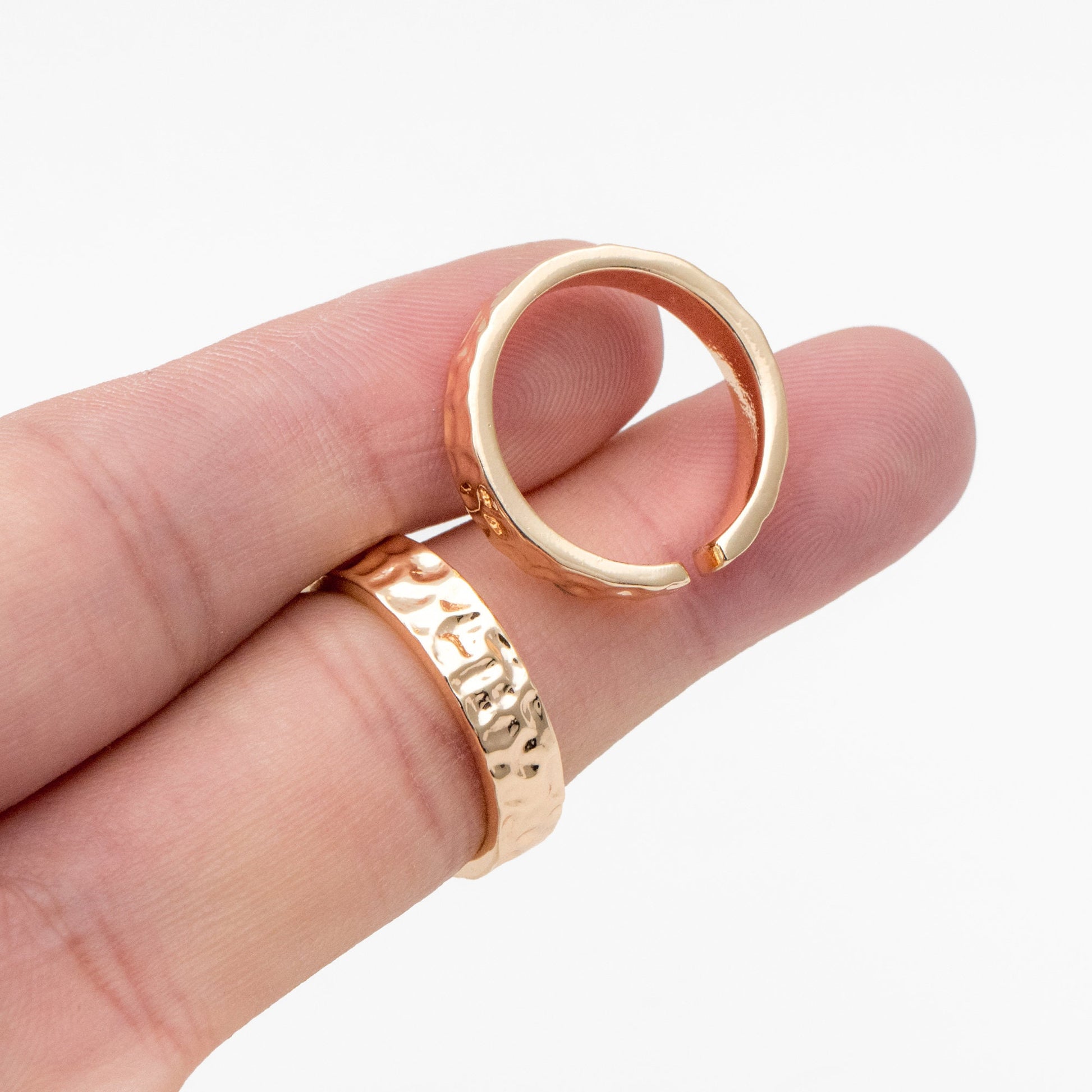 4pcs Gold/ Silver Hammered Finger Ring, Everyday Ring, Modern Style Ring, Fashion Rings, Dainty Rings (#GB-4164)
