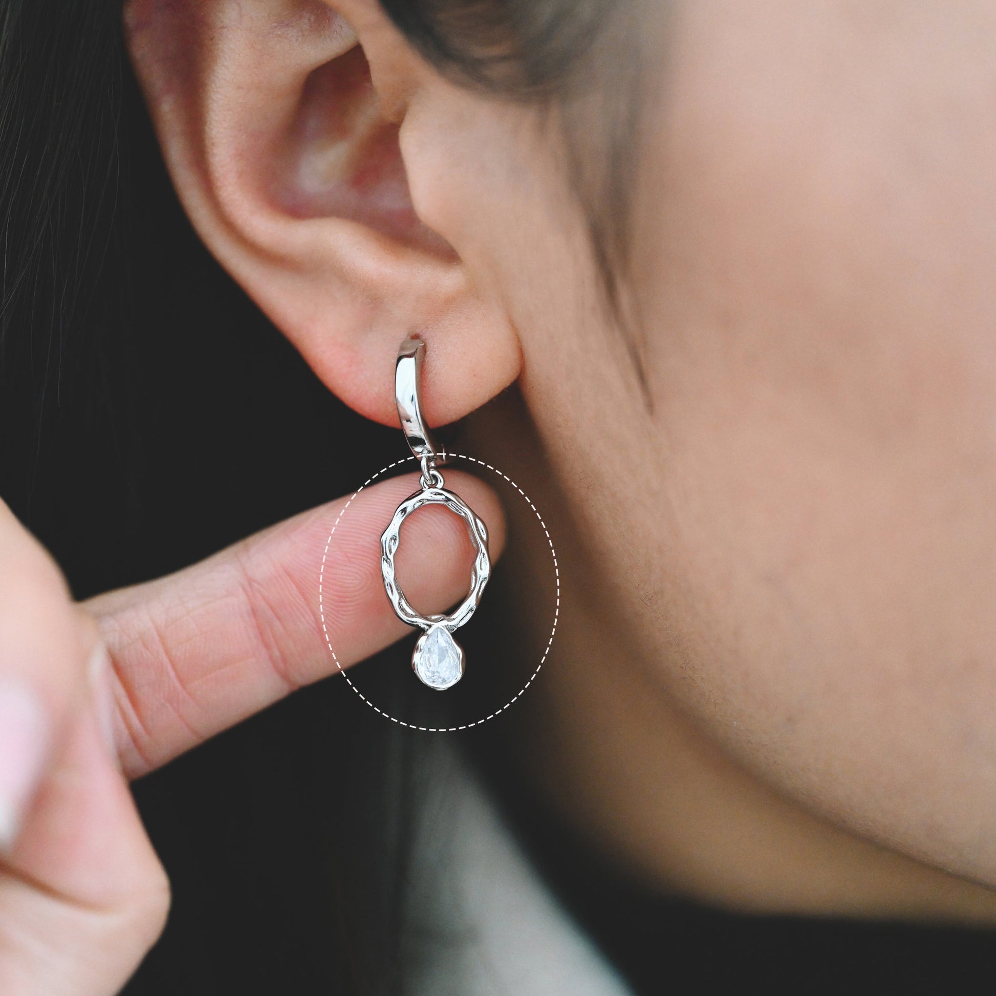 10pcs CZ pave Gold/ Silver Tone Oval Charm 22x11mm, Rhinestone Teardrop Charm (GB-1696)