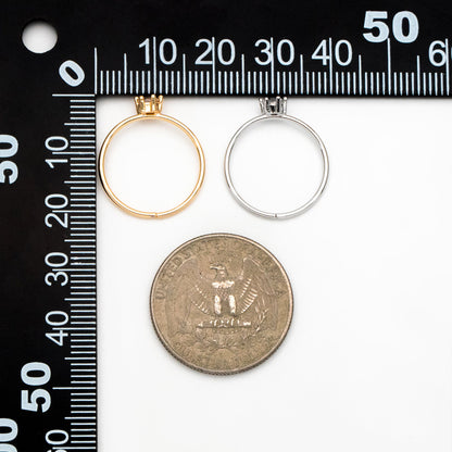 4pcs CZ Pave Gold/ Silver Minimalist Ring, Dainty Ring, Thin Ring, Weeding Ring (#GB-4169)