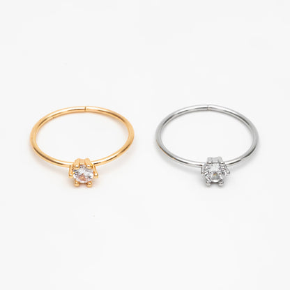 4pcs CZ Pave Gold/ Silver Minimalist Ring, Dainty Ring, Thin Ring, Weeding Ring (#GB-4169)