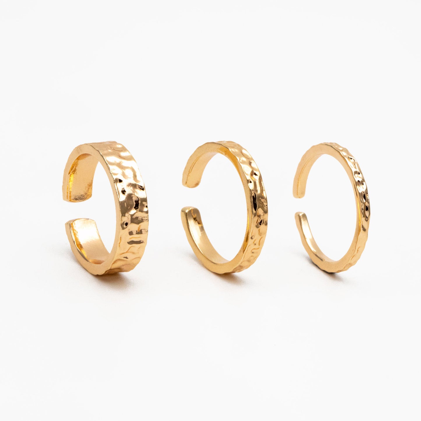 4pcs Gold/ Silver Hammered Finger Ring, Everyday Ring, Modern Style Ring, Fashion Rings, Dainty Rings (#JZ-055)