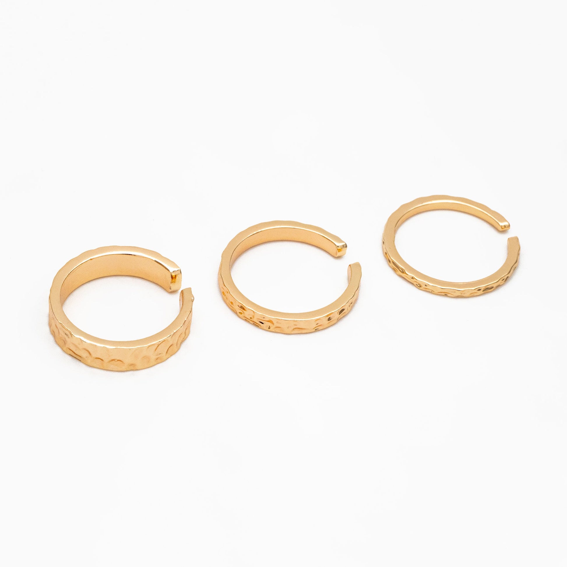 4pcs Gold/ Silver Hammered Finger Ring, Everyday Ring, Modern Style Ring, Fashion Rings, Dainty Rings (#GB-4164)