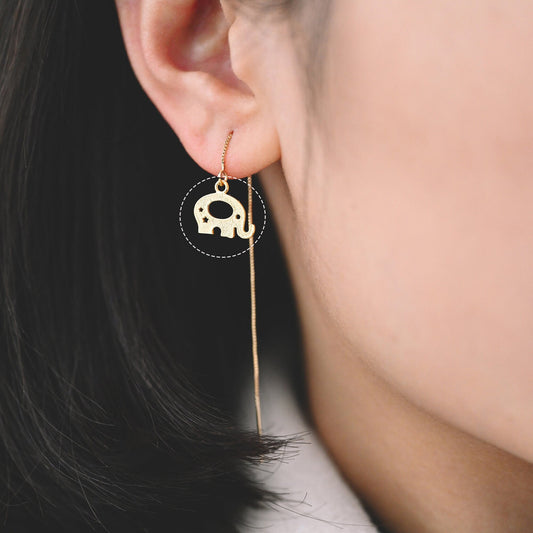 10pcs Gold Elephant Charm Pendants 13x11mm, 18K Gold plated Brass, Color Not Easily Tarnish (GB-414)