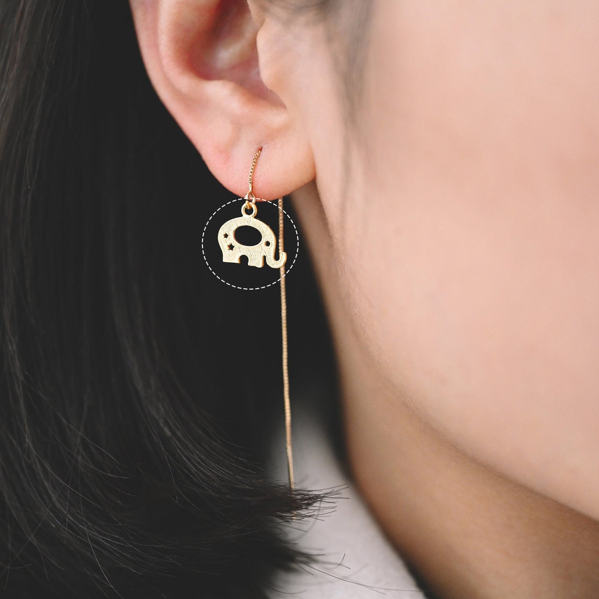 10pcs Gold Elephant Charm Pendants 13x11mm, 18K Gold plated Brass, Color Not Easily Tarnish (GB-414)