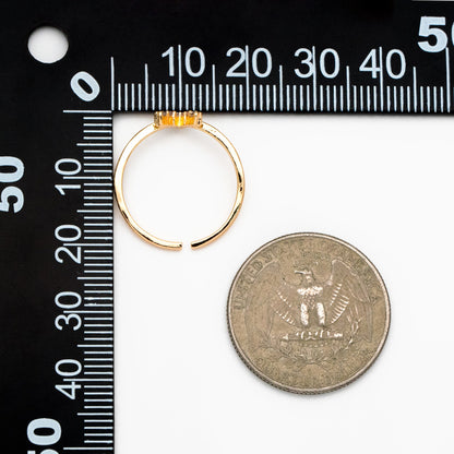 4pcs CZ Pave Gold/ Silver V Ring, Dainty Ring, Thin Ring, Everyday Ring (#GB-4216)