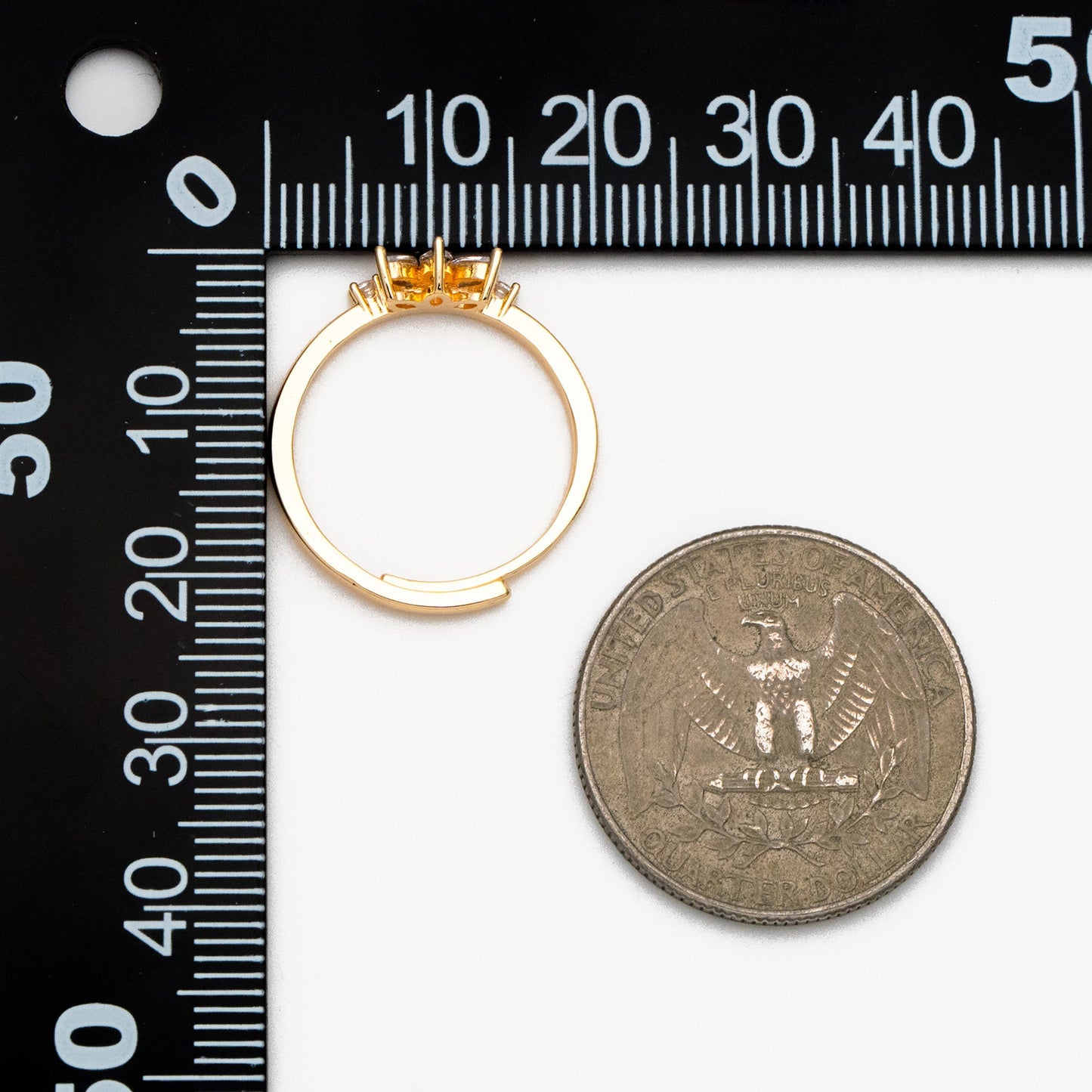 4pcs CZ Pave Crown Ring, Modern Style Ring, Fashion Rings, Dainty Rings, Adjustable Ring (#GB-4219)