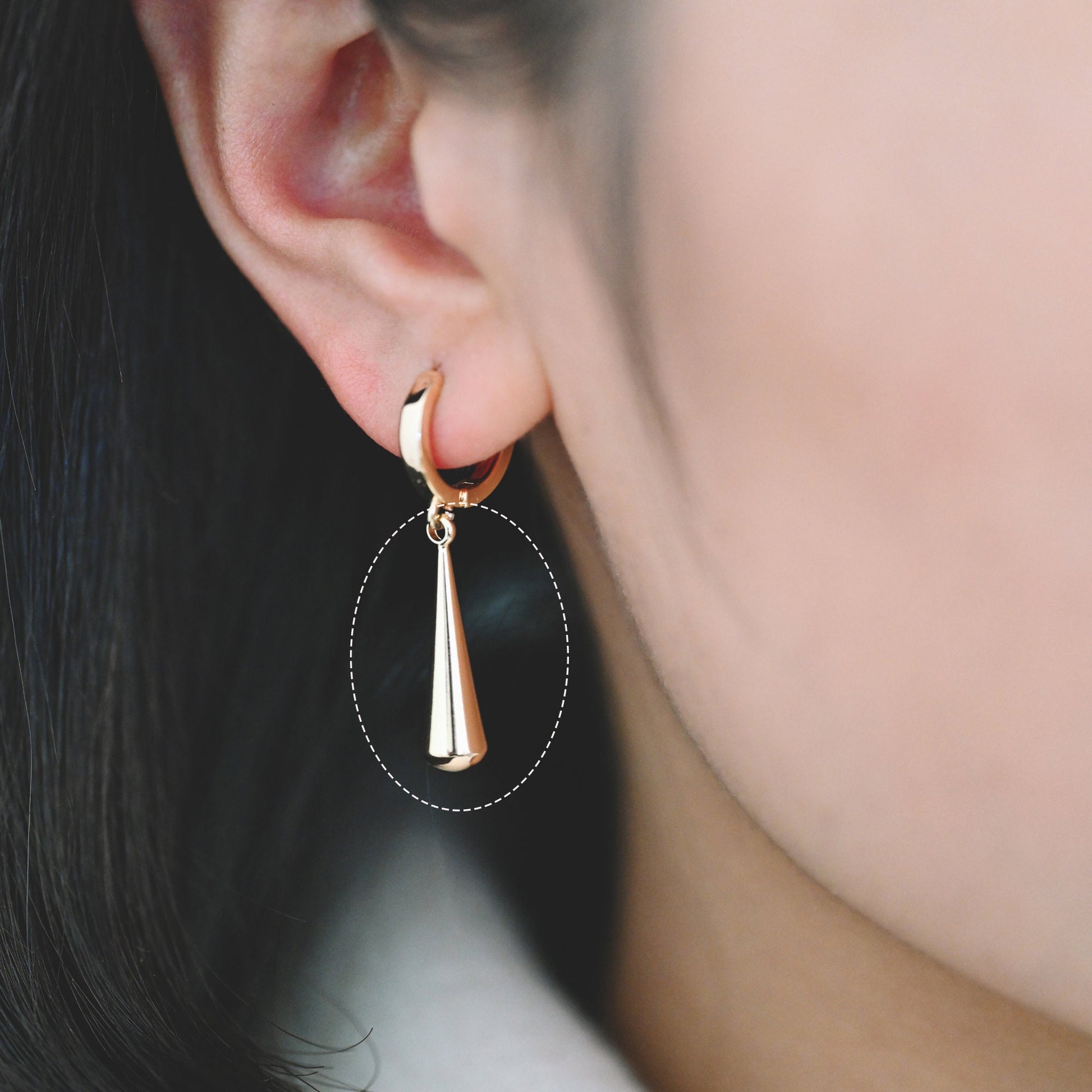 4pcs Gold/ Silver Teardrop Charm 23x6mm, Earring Drop charm, Water Drop charm (GB-2416-F)