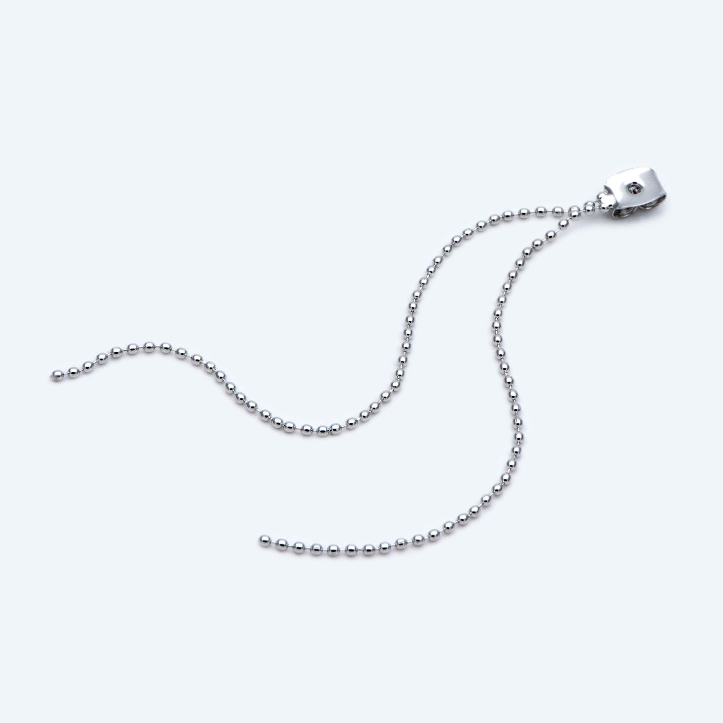 10pcs Gold/ Silver Tone Ear Back Stoppers, Earring Nuts with Long Tassel Chain 90mm, Earring Component Findings (GB-245-D)